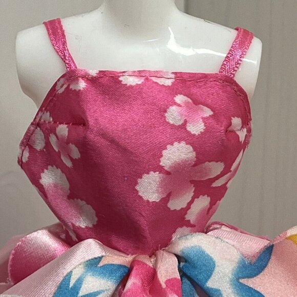 Vintage Blossom Beauty Barbie Dress Becomes a Floral Bouquet glitter 1996 Mattel - Picture 2 of 16